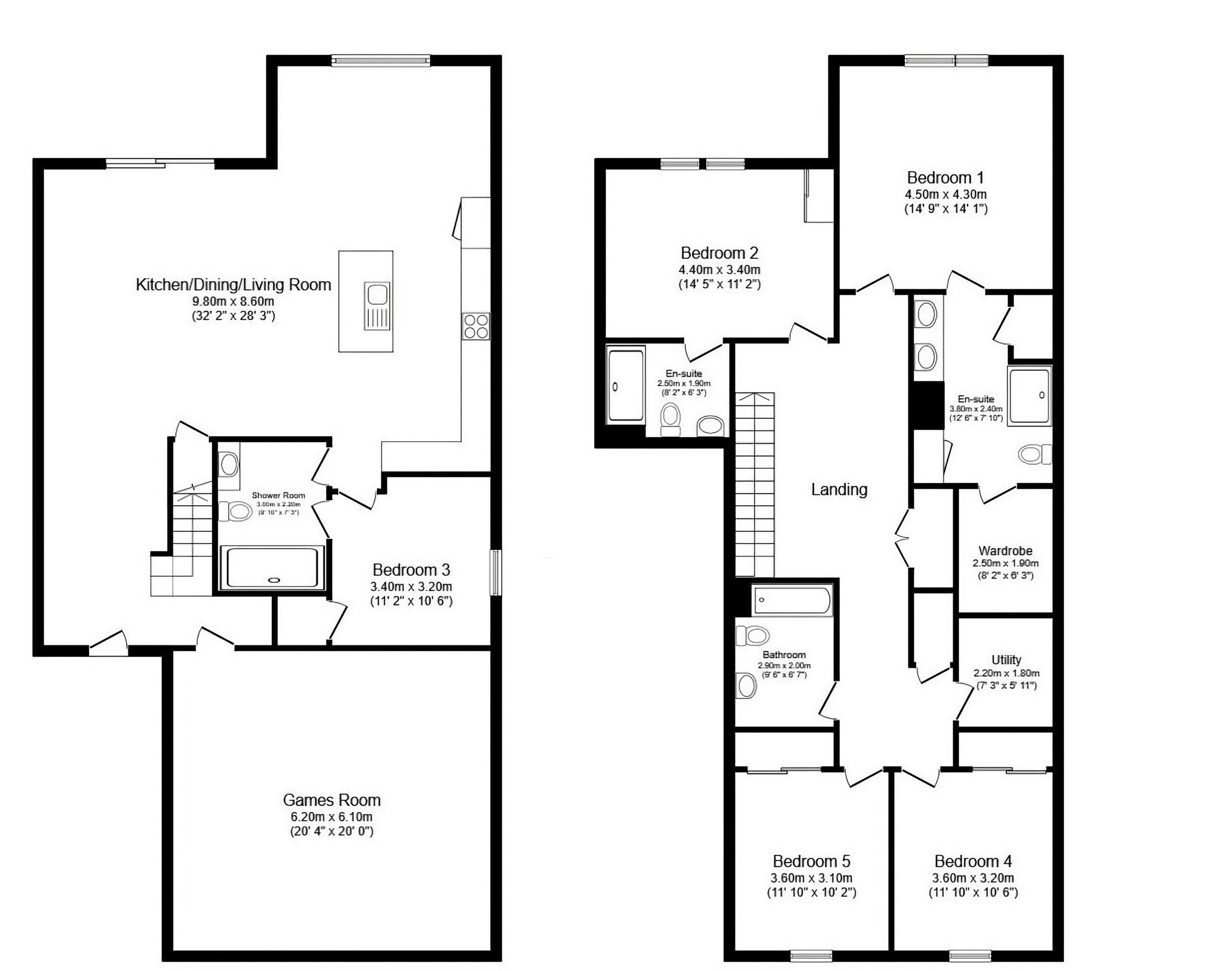 Spacious 5BR layout with 1 downstairs bedroom near living area, 4 BR upstairs for privacy. Game room in garage, open kitchen/living and private pool —perfect for families or groups.