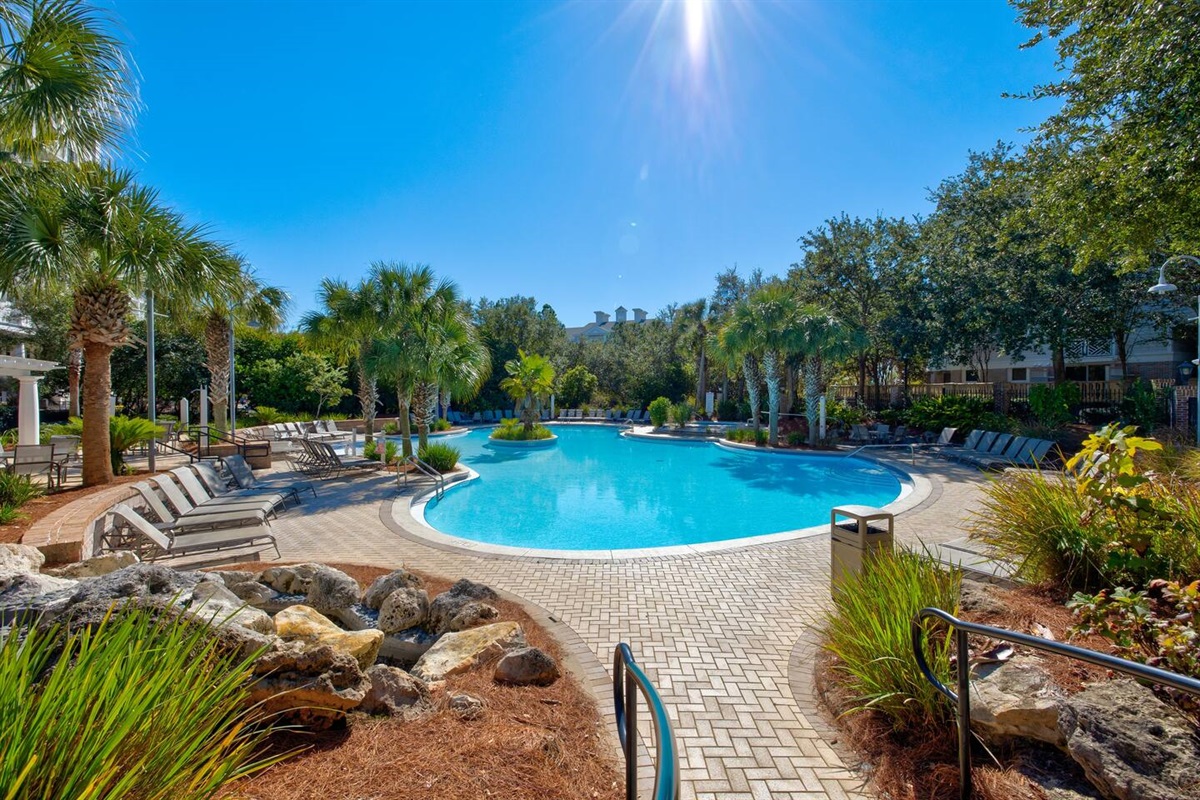 Guests staying at The Grand have access to multiple large heated pools throughout the resort