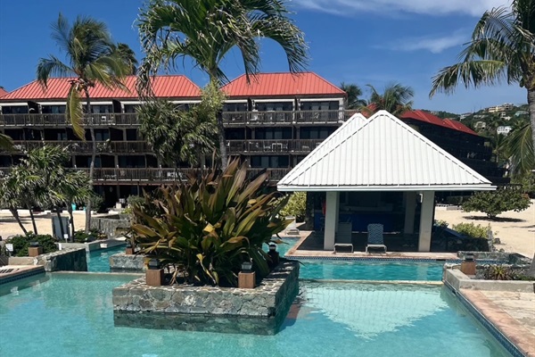Pool with Building A in background