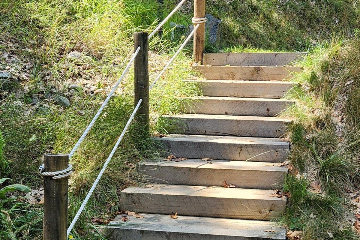 Steps to Parking Area