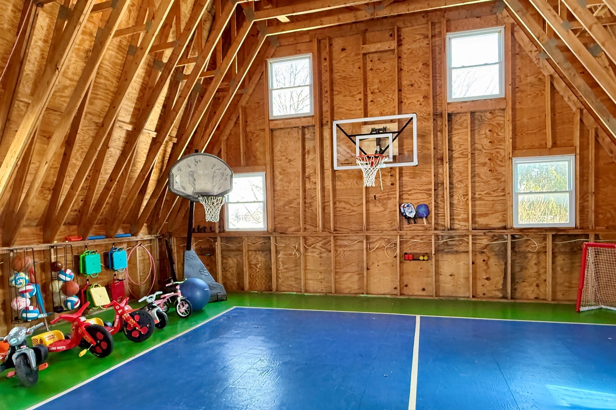 After Pickleball have a family game of PIG or 3 v 3