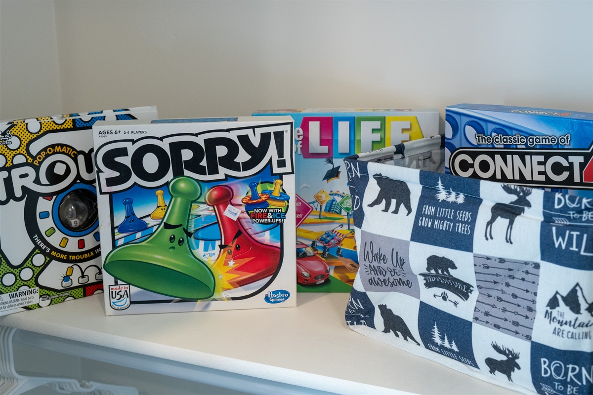 A great selection of board games for the whole family to enjoy.