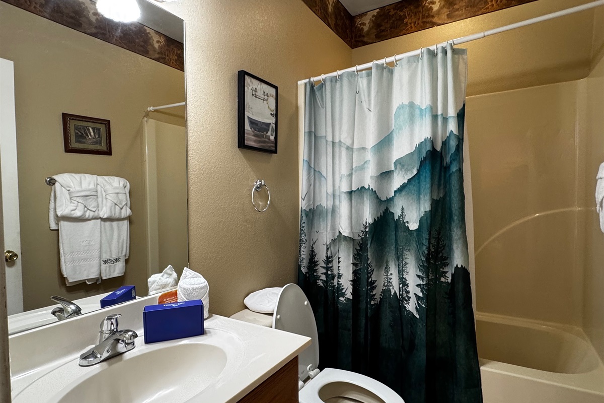 Full bath on the main floor