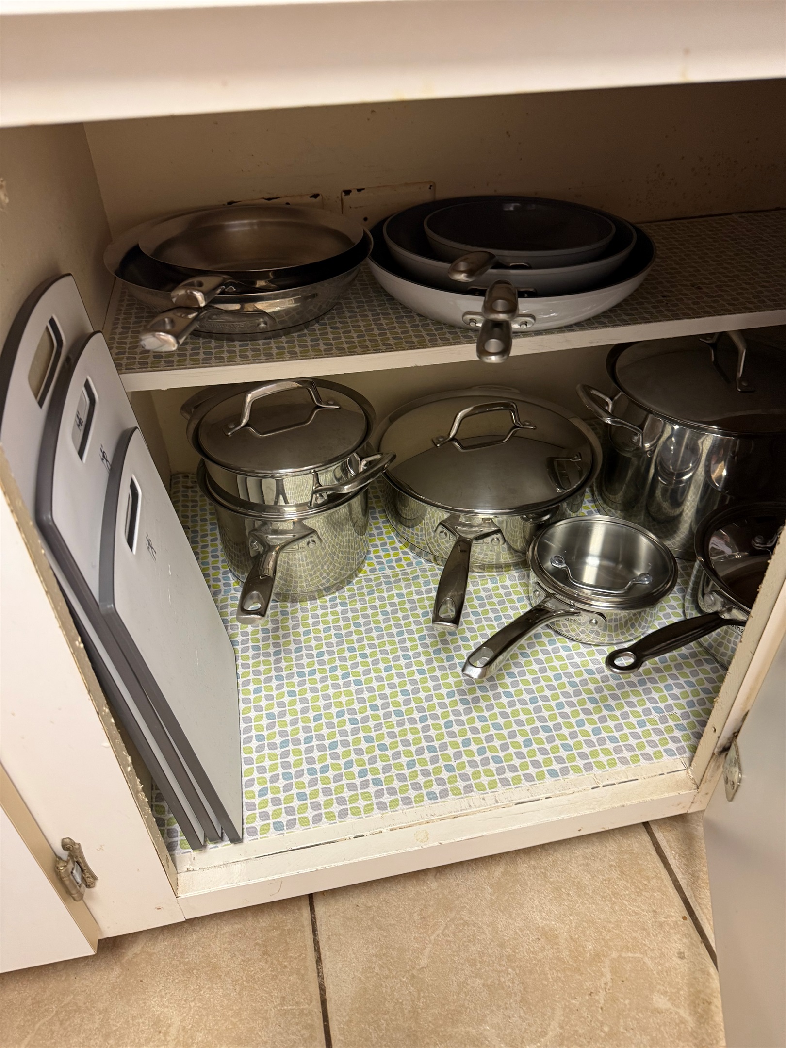 Both Stainless and non-stick pans