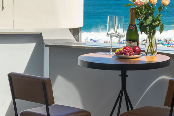 Enjoy morning coffee or afternoon champagne!