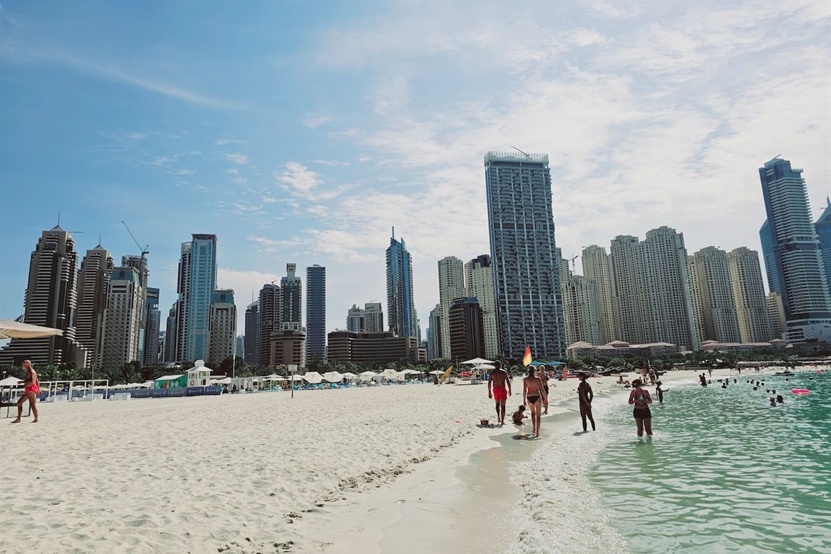 JBR beach at walking distance