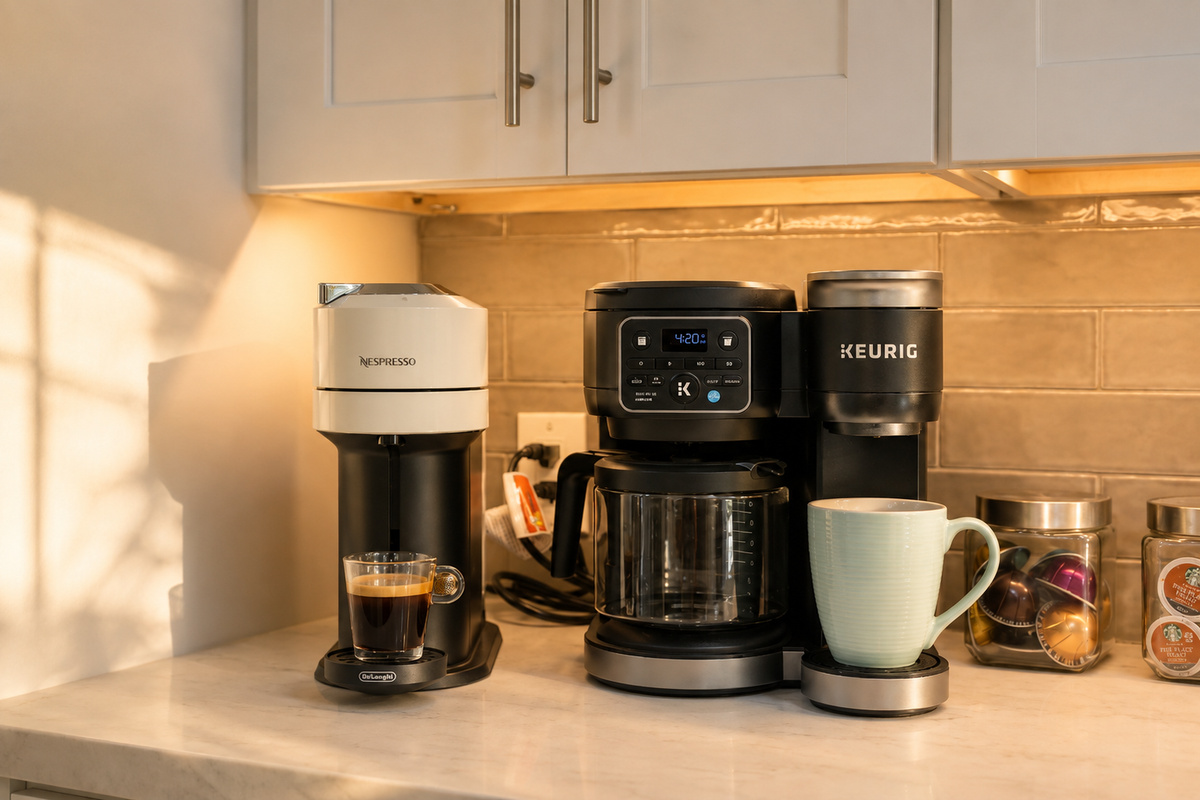 Start the morning your way with both Nespresso and Keurig options set up in the kitchen for easy coffee before the beach or pool.