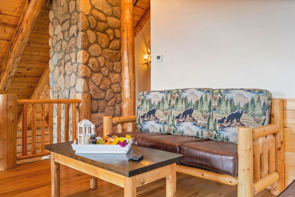 Enjoy peaceful moments in the upper-level seating area.