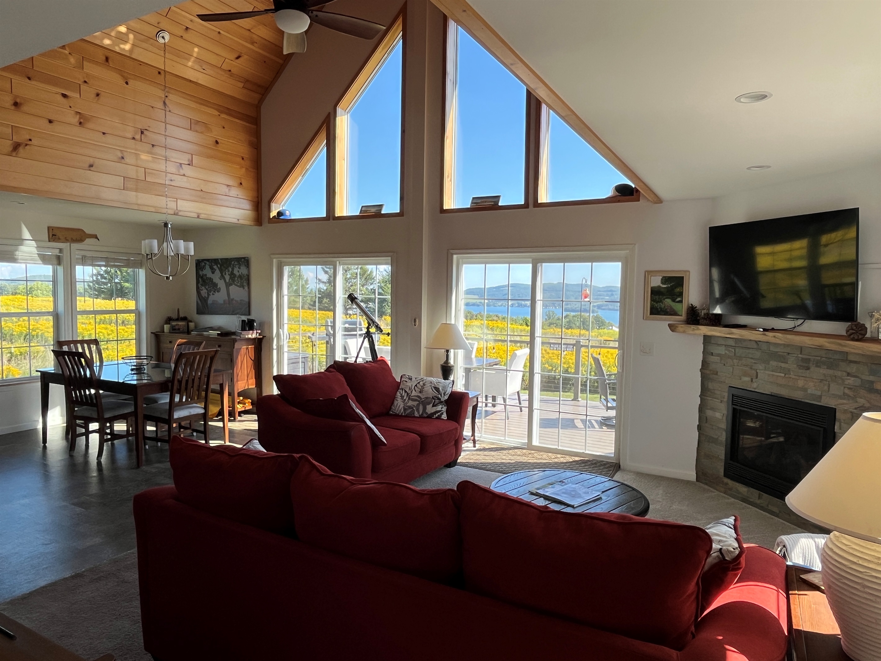 Great room area with a view