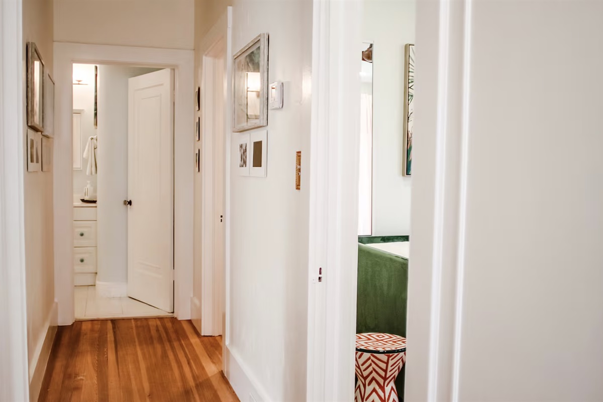 Head upstairs to find your bedroom.