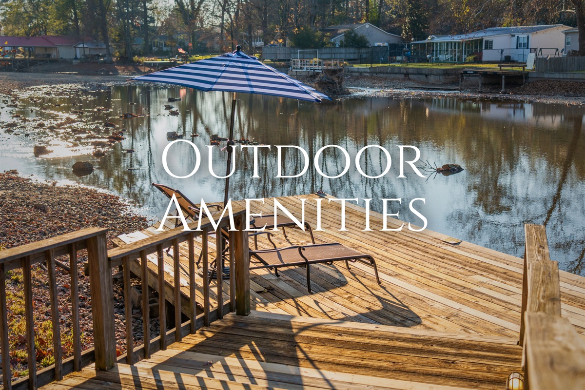 A lakeside preview of the outdoor amenities highlights just how many beautiful spaces are waiting for you to enjoy fresh air and peaceful views.