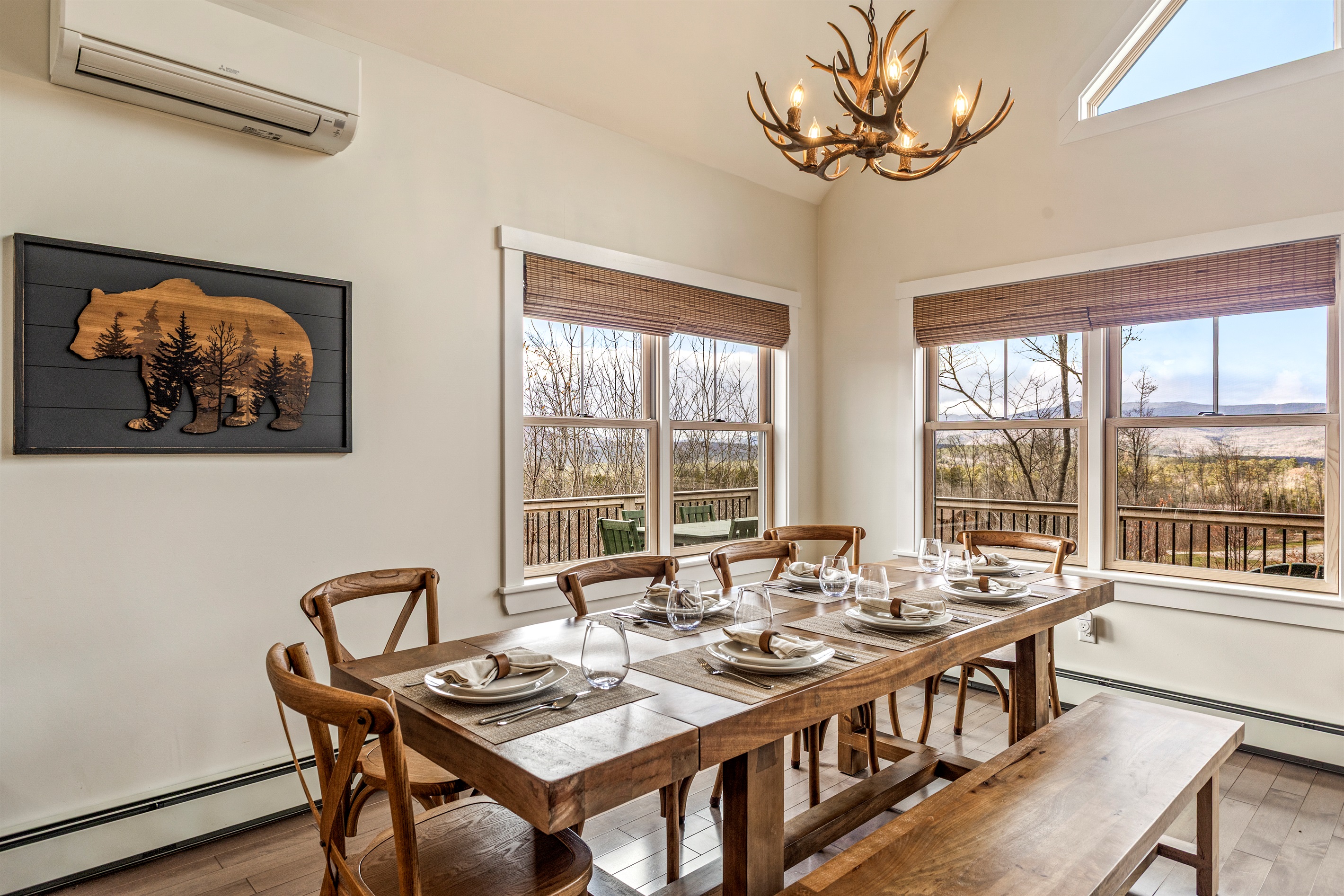 Gather and enjoy meals in the bright, open dining area.