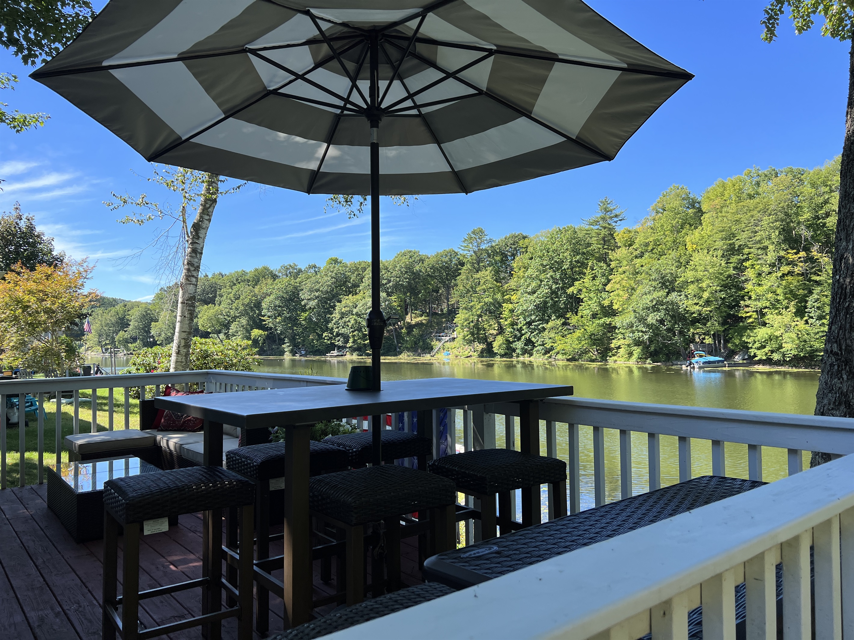 What a peaceful view from the deck!!