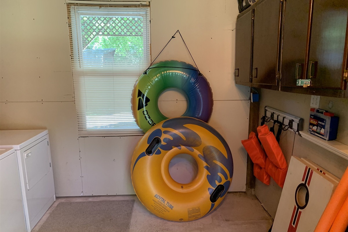 Tubes for floating on the river