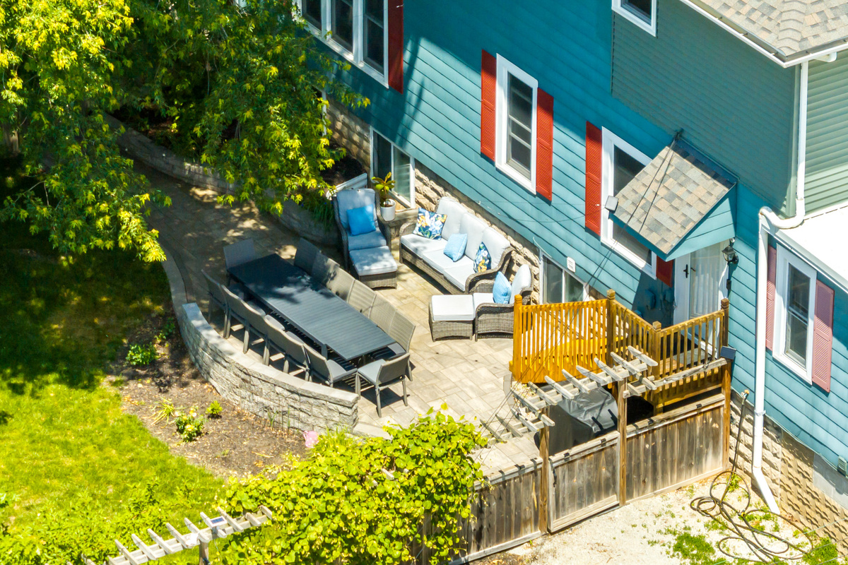 The ultimate backyard hangout. Fire up the grill and gather the whole family together for an open-air dinner under the shade of mature trees.
