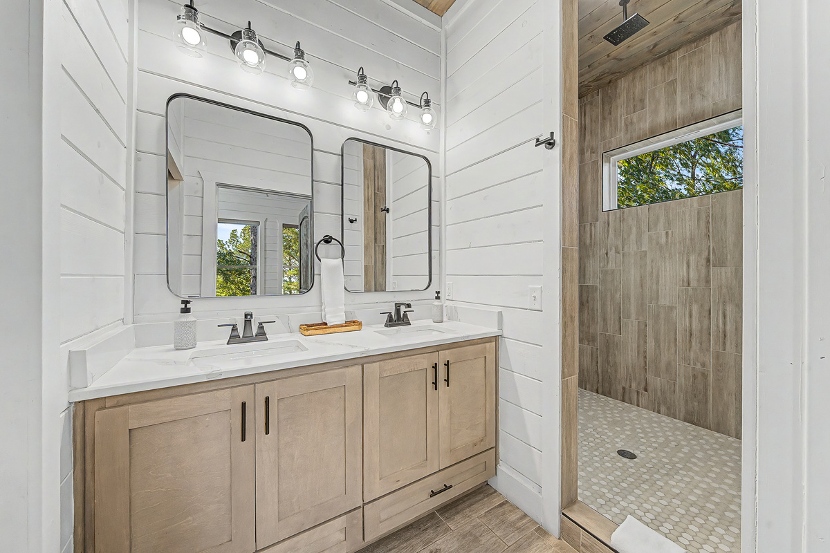 Each adult bedroom pod has a private ensuite bath with an oversized rain shower.