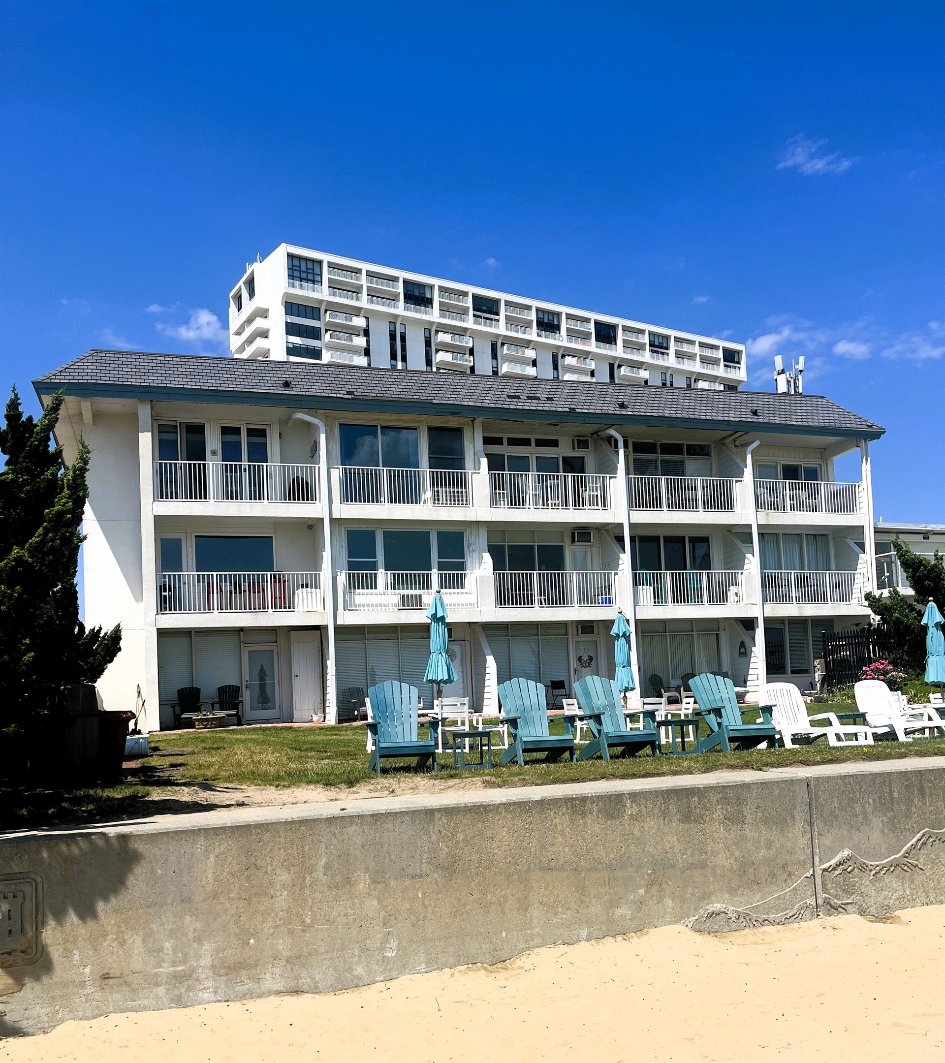 Your balcony is on the third floor