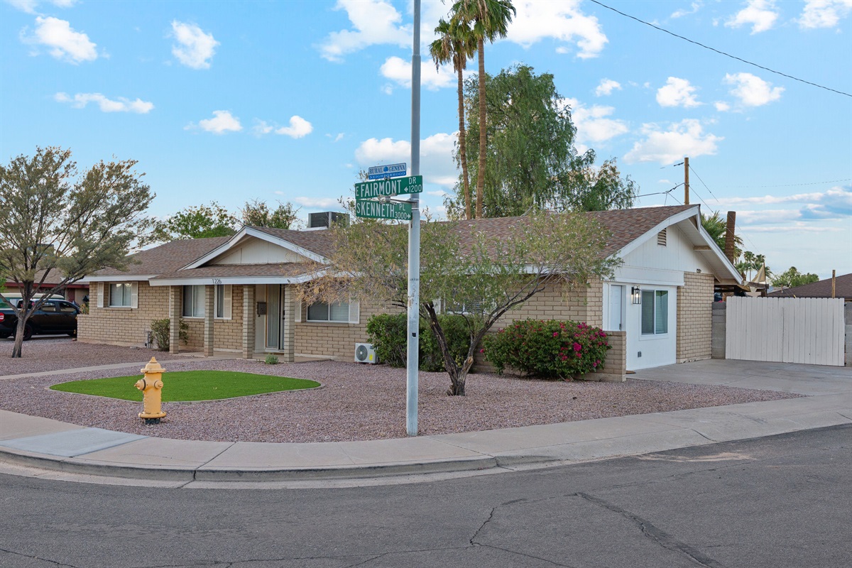 Beautiful corner lot property in a quest neighborhood