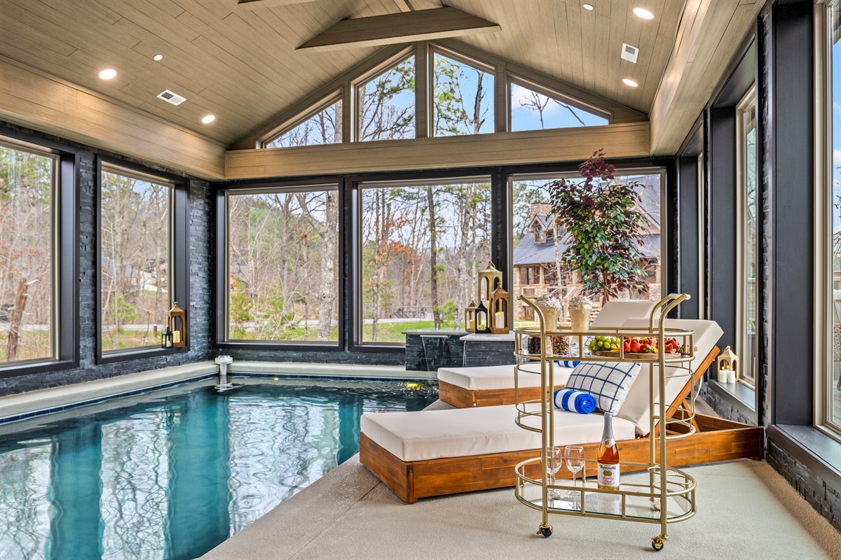 Swim or lounge in the heated indoor pool while surrounded by Smoky Mountain views on three sides. Your stay also includes a milkshake machine with toppings for a fun treat.