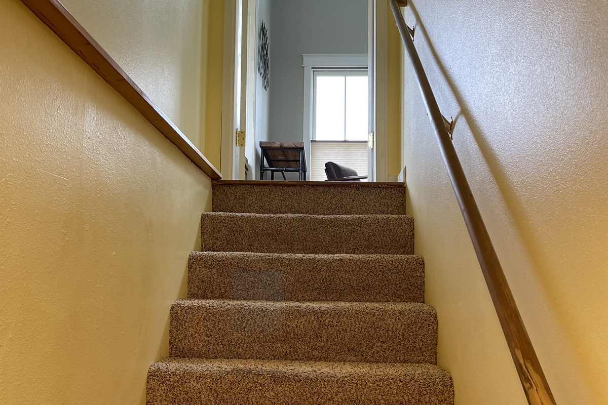 Stairs from basement to main level