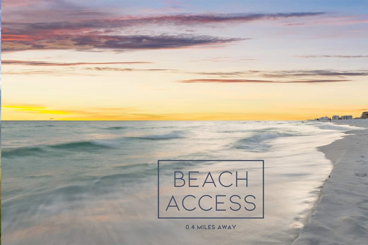 Ten minutes from the front door, you're here. Emerald Shores beach is one of the least crowded stretches on the Gulf Coast.