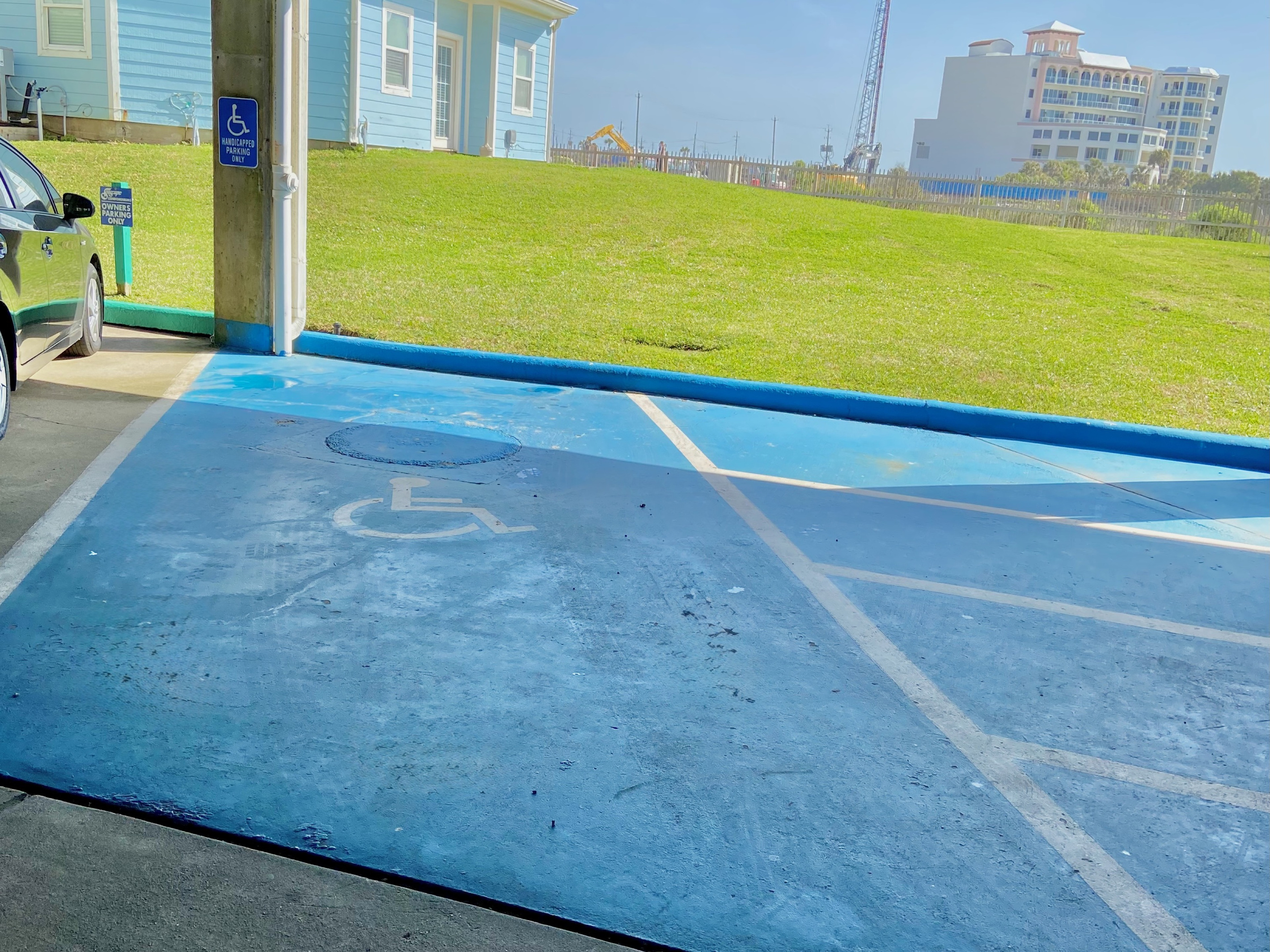 Enjoy stress-free arrivals with dedicated handicap parking in the covered garage—convenient, accessible, and steps from the elevator.