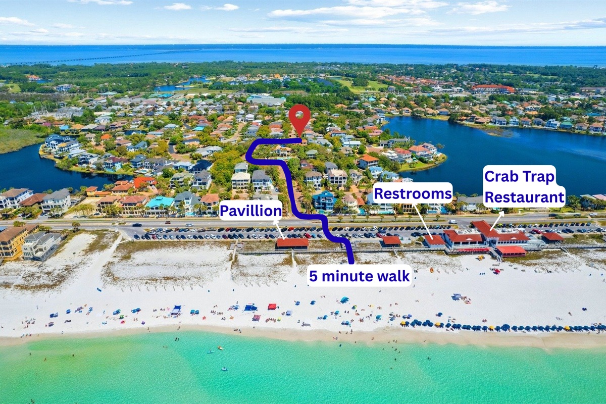 Bird’s-eye view of your getaway