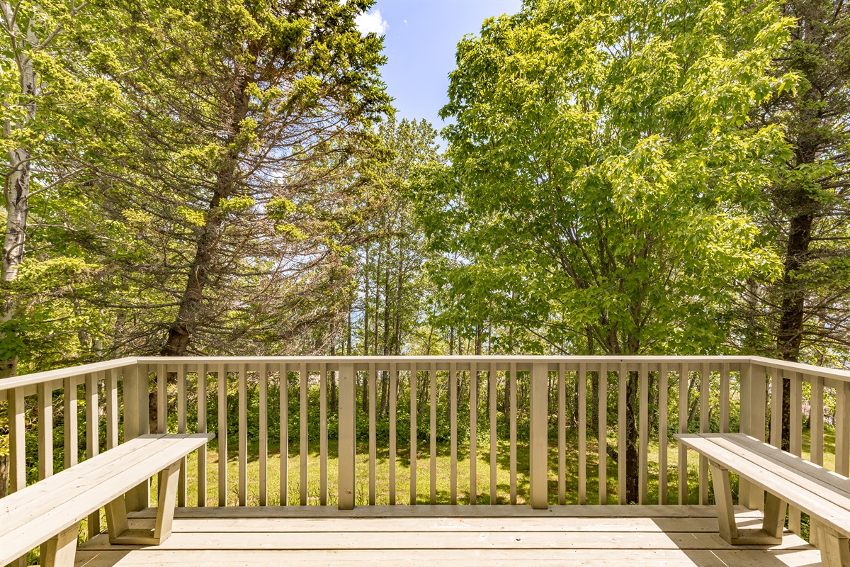 Private balcony for the main floor king bedroom!