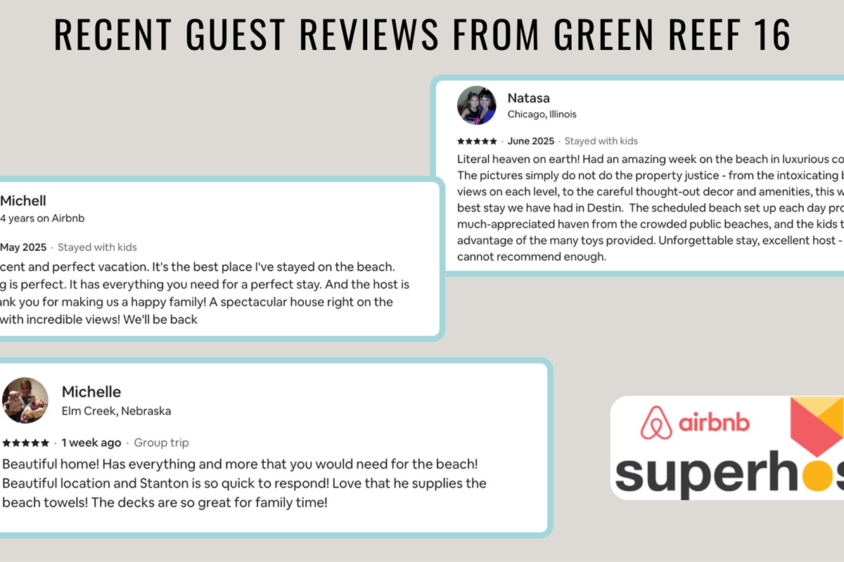 Recent reviews from happy guests show that you are in good hands!
