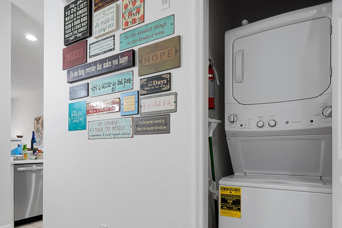 Easily accessible in house washer dryer