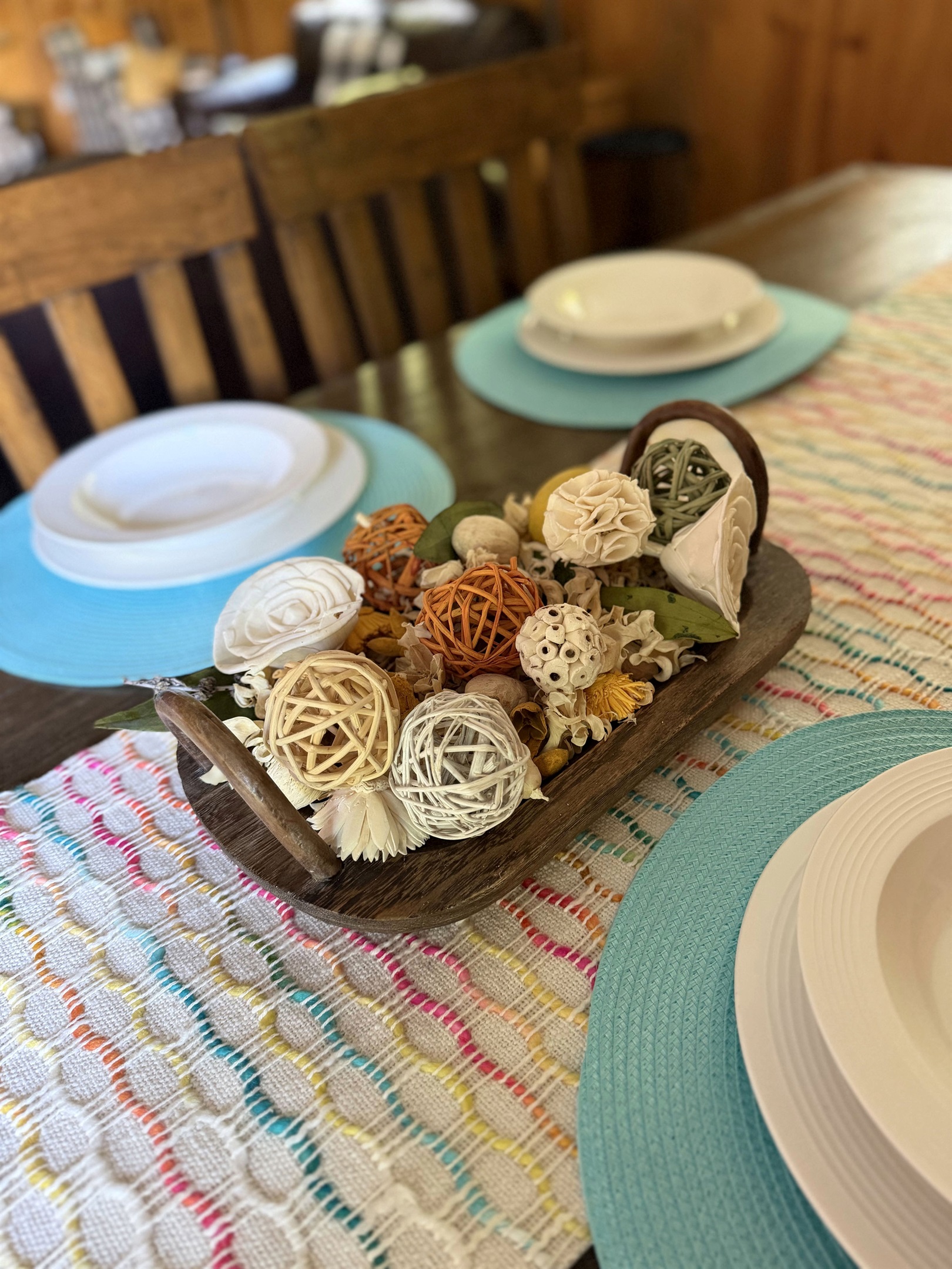 Smoky Mountain cabin details — cozy seasonal décor and a warm, welcoming vibe at Grey Haven.  