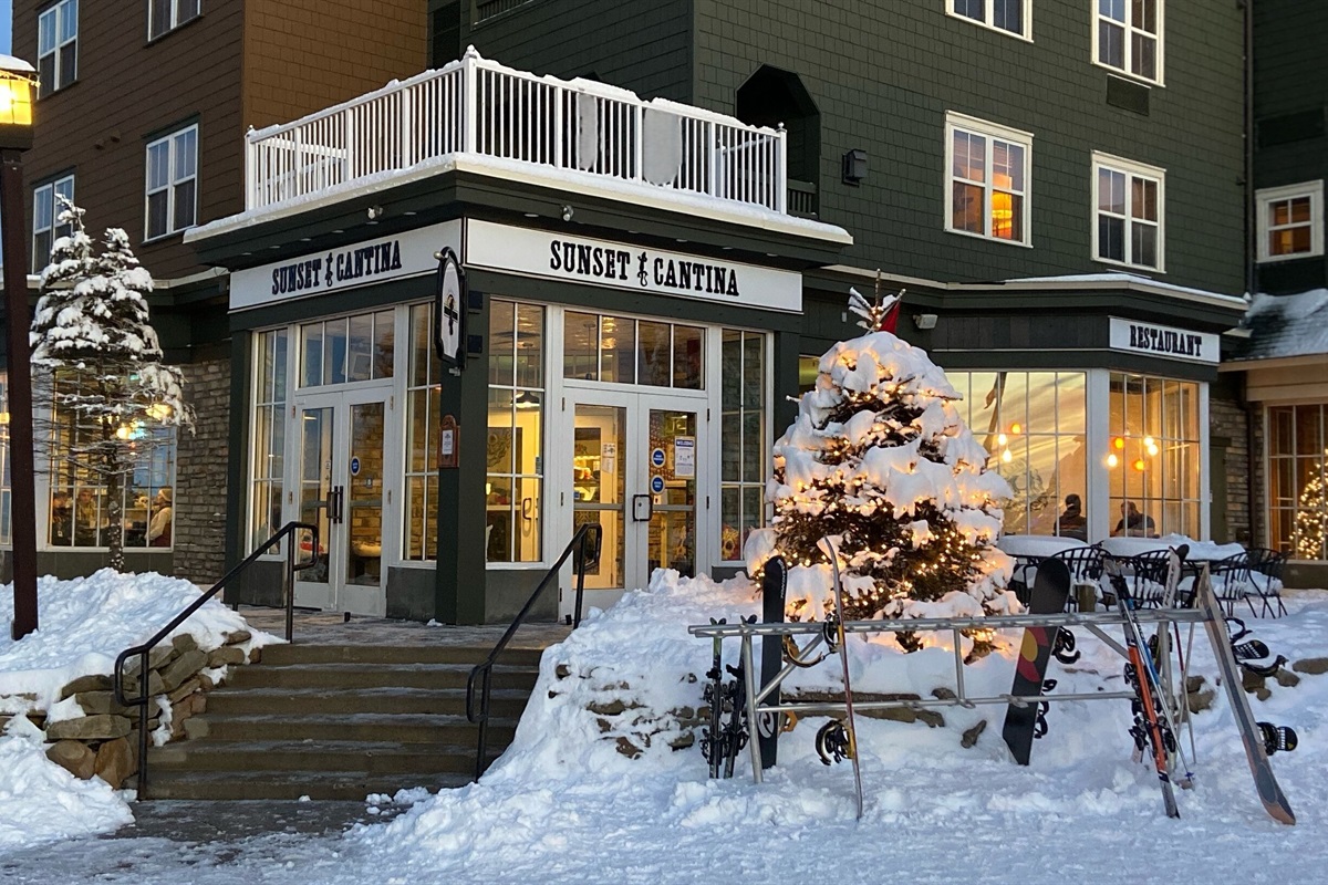 Enjoy great Mexican at the Sunset Cantina just a short walk from Mountain Lodge.