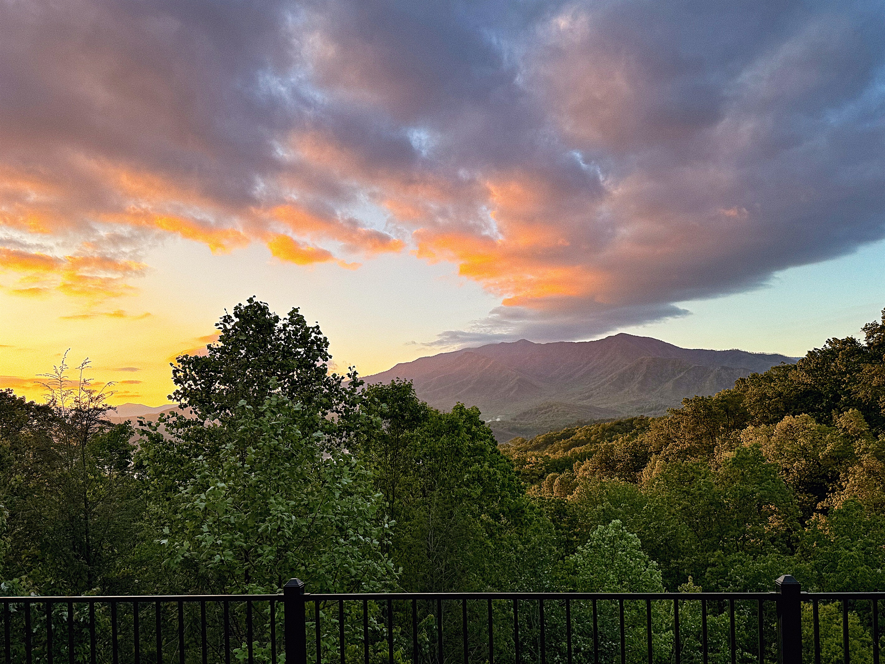 Smoky Mountain sunrise and Mt Leconte!