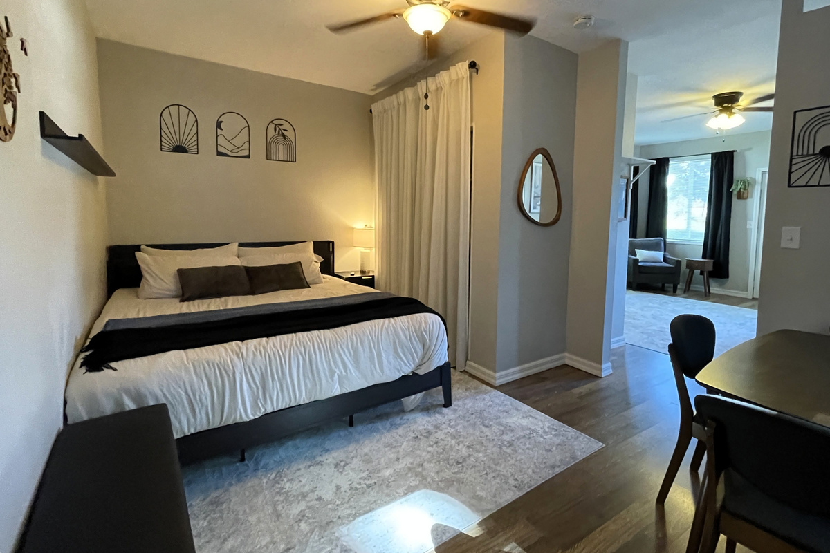 Queen Size Bed (against wall)