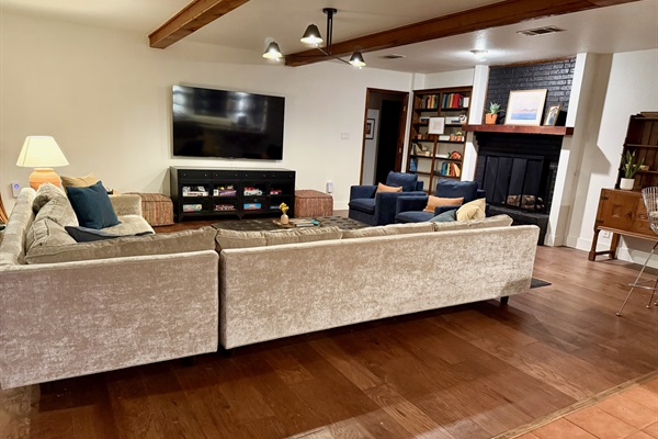 Seating for all in the large living room