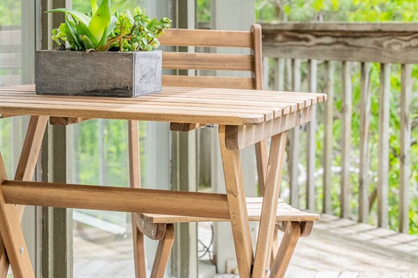 Enjoy the sunrise with a cup of coffee from your private deck!