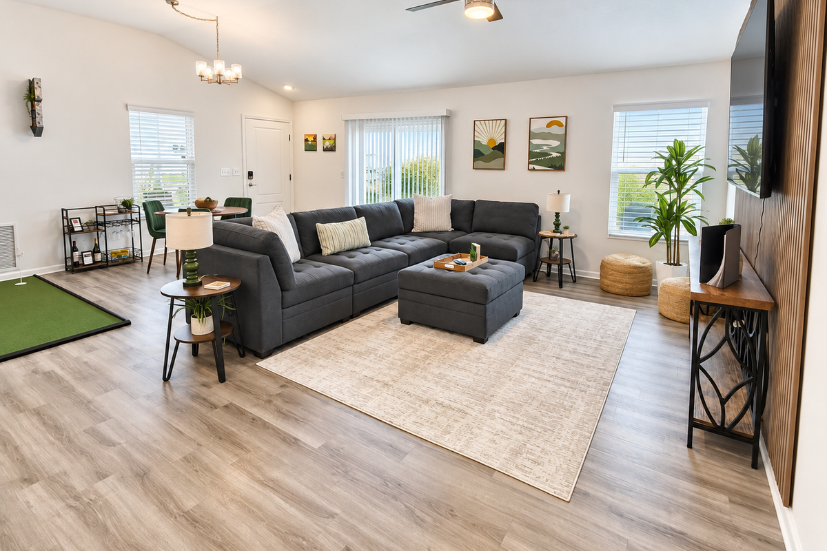 Bright and spacious living room