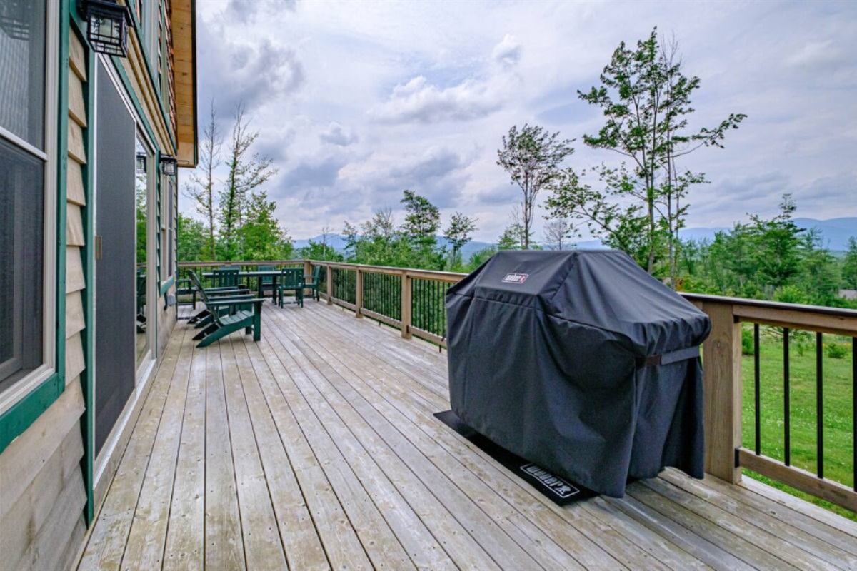 Savor the flavors of the outdoors with a fully equipped grill.