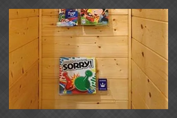 Fun family-friendly game and activity area for guests of all ages
