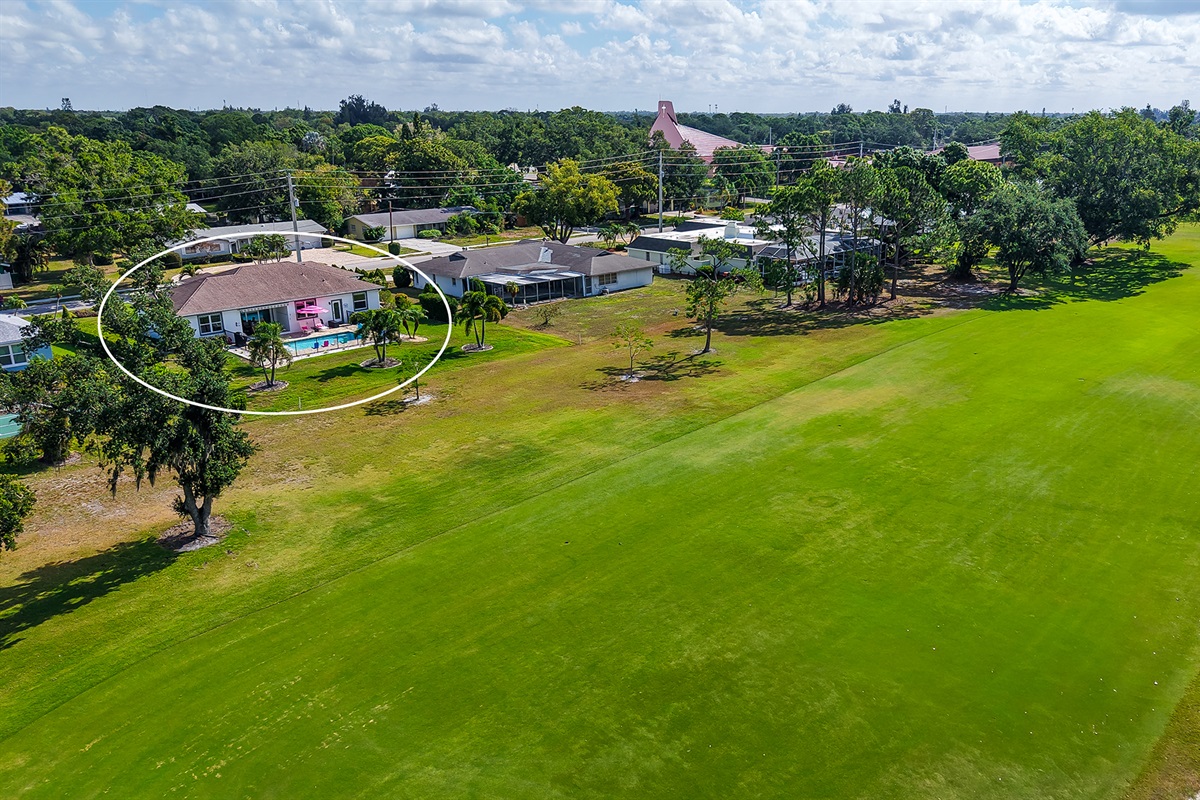 Lay by the pool with no neighbors behind you! Golf course views allllll day! 