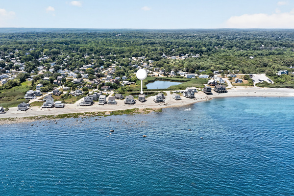 Enjoy a beautiful coastal setting surrounded by water, beach, and a charming seaside neighborhood.