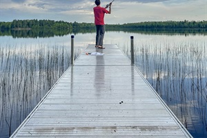 Dock and fishing, dock is accessed by a path to the water from the house