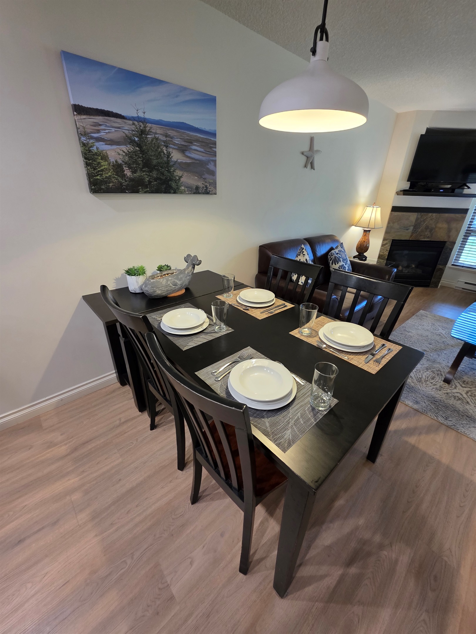 Unit A Oversized dining table.