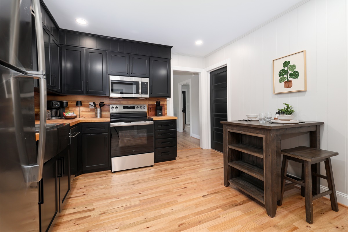 Kitchen and Seating Area