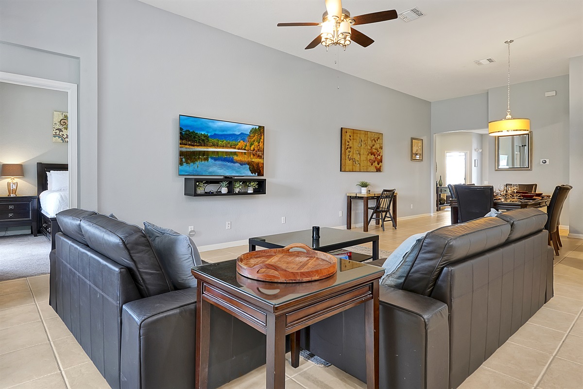 open concept living room
