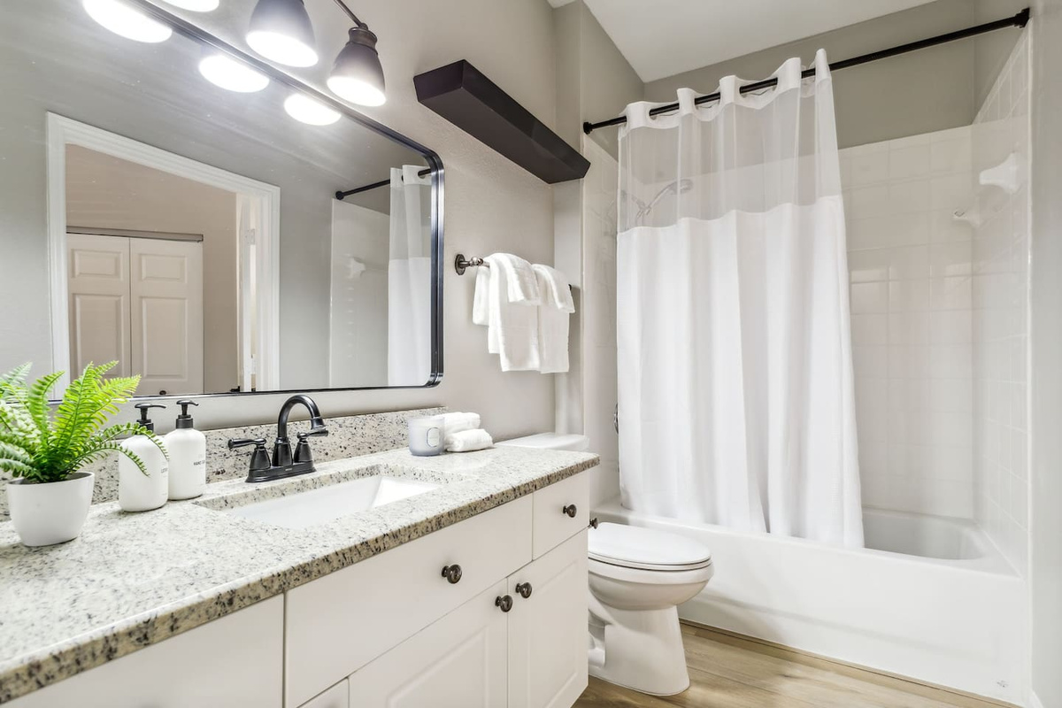 Bathroom 2 is Attached to Bedroom 3 and accessible from the hallway. 