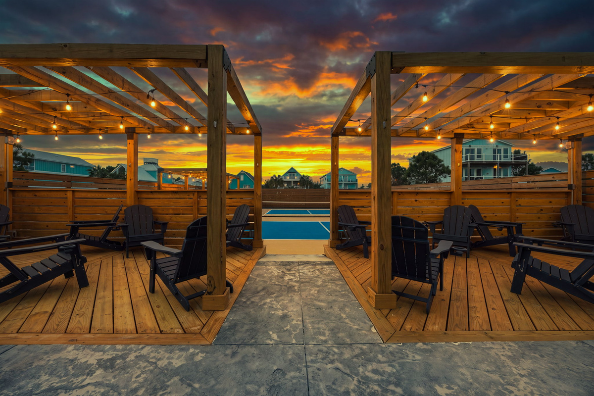 Twilight turns every outdoor gathering into an occasion.