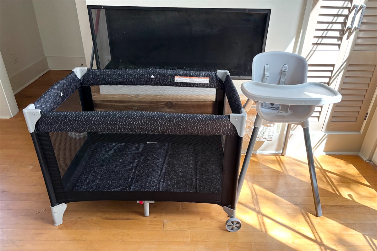 Pack'n Play and high chair