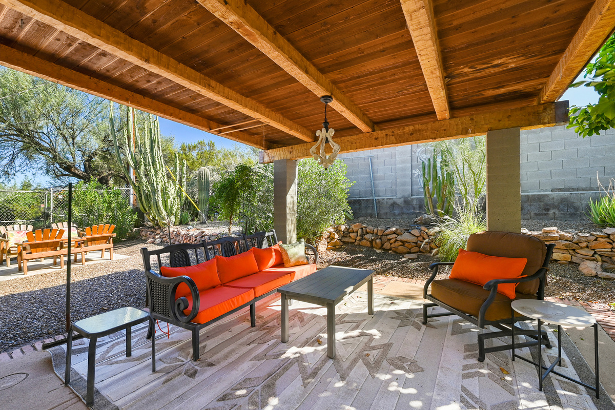 Covered Patio in Back Yard