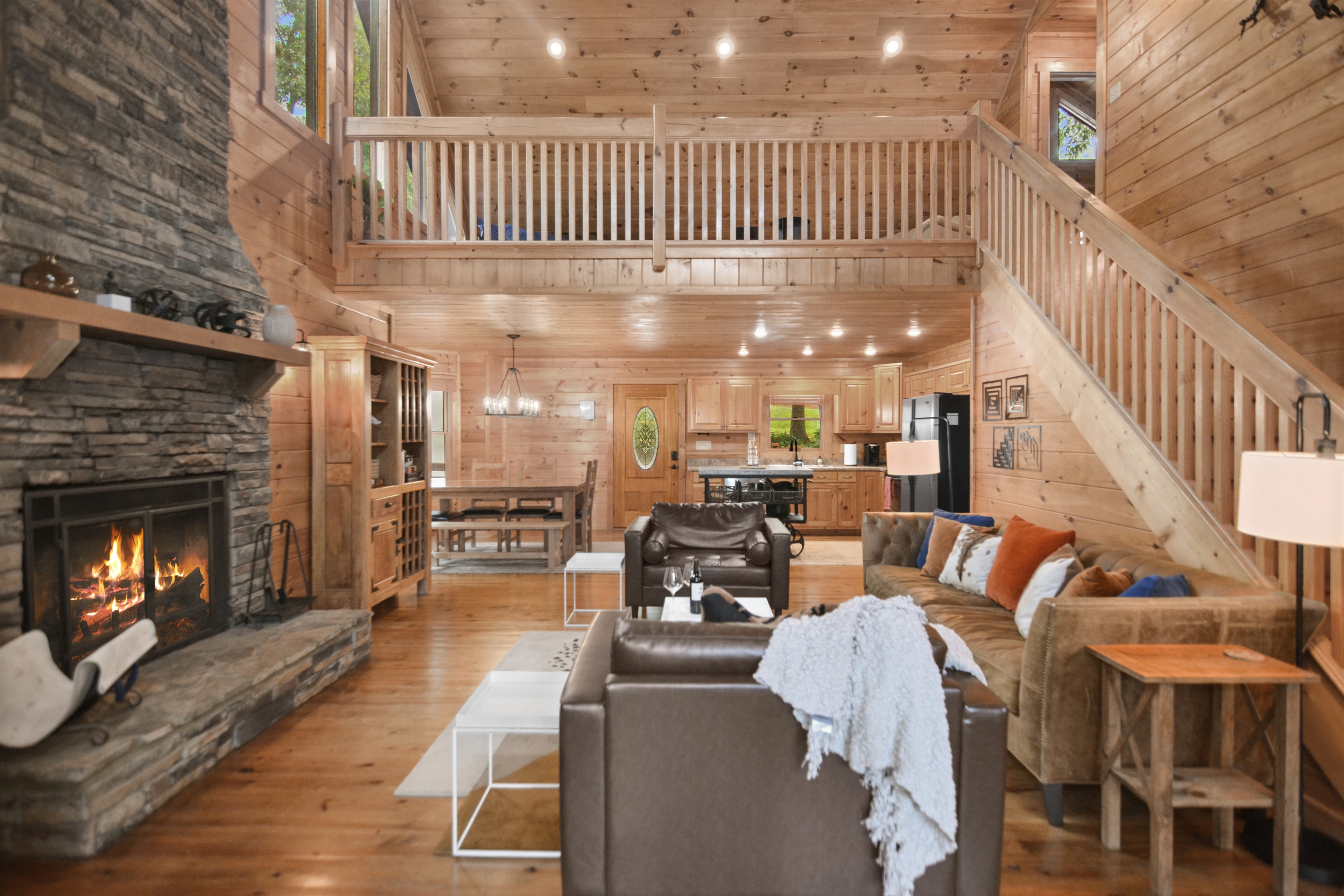 Stylish Living Room with Open Layout for Easy Entertaining